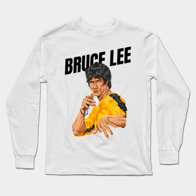 Be Water Lee Legend Bruce Movie Jeet Kune Do Long Sleeve T-Shirt by Garmentcrooks